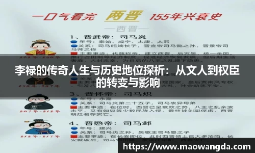 李禄的传奇人生与历史地位探析：从文人到权臣的转变与影响